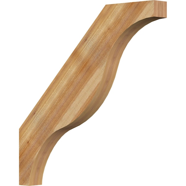 Ekena Millwork 4"W x 38"D x 38"H Funston Rough Sawn Knee Brace, Western Red Cedar BRC04X38X38FST00RWR - main